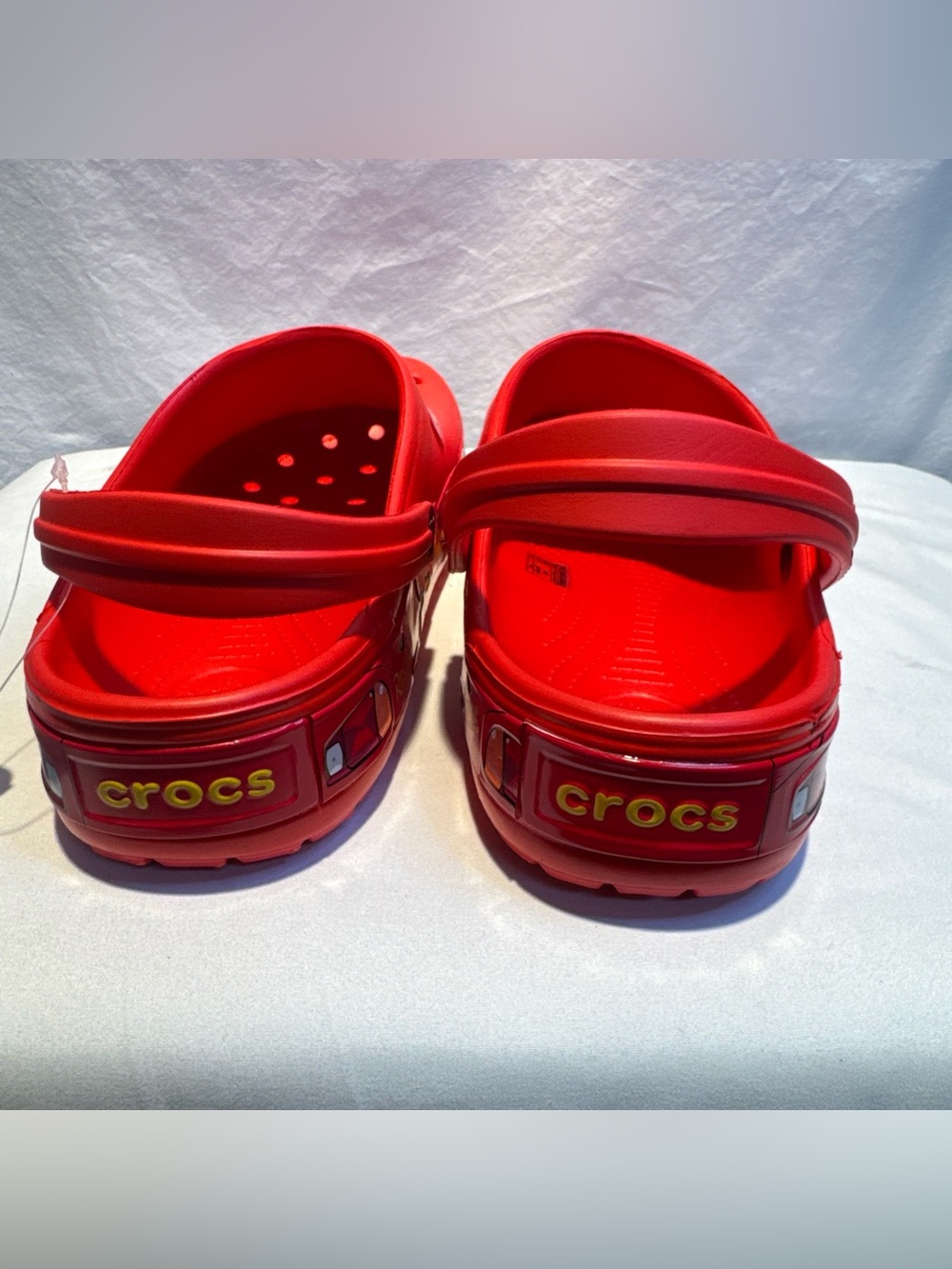 CROCS Lightning McQueen Red Slip-On Clogs - Picture 8 of 10